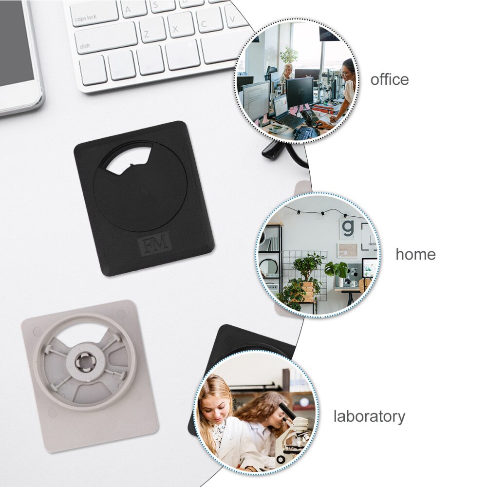 20Pcs Computer Bureau Tafel Grommet Kabel Poort Draad Gat Cover 50Mm Draad Opbergrek Meubels Voor Office Pc bureau (Zwart,