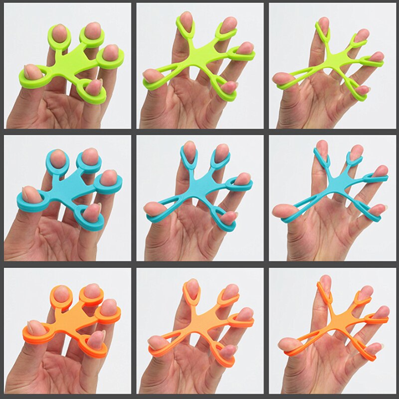 Anti-Pressure Band Finger Grip Silicone Ring Exercise Equipment Fitness Stretcher Grade 3 Autism Finger Feeling Toy Overactive