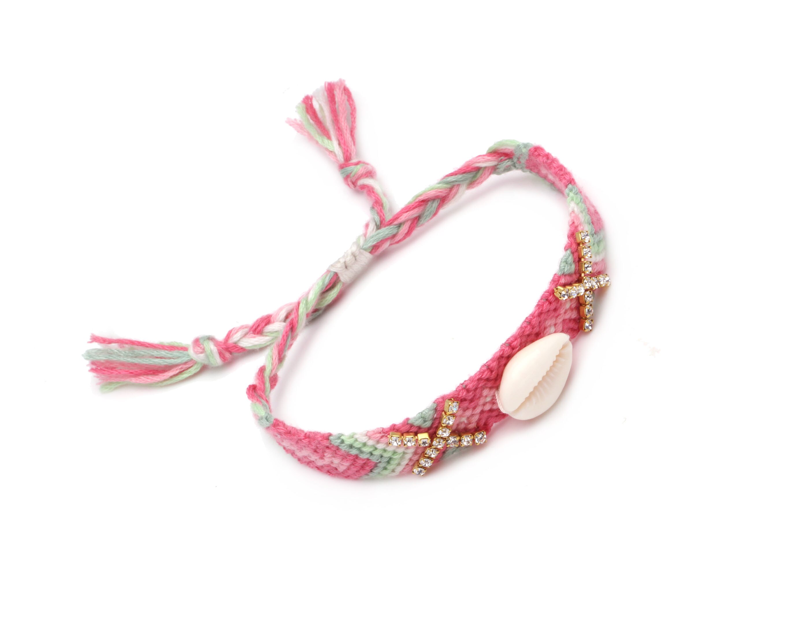 Licht Rosa Weiß Blau Bunten Tasse Kristall Woven Freundschaft Armband Frauen Männer gefertigt Handgenäht Stickerei Floss Schmuck Ihre