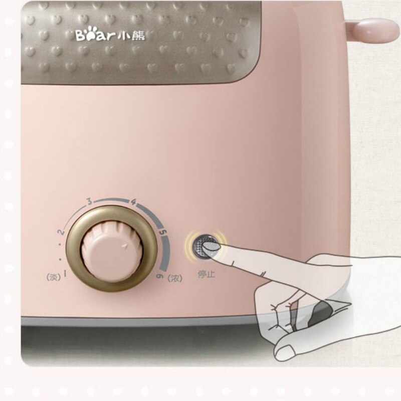 Stainless Steel Electric Toaster Household Automatic Bread Baking Maker Breakfast Machine Toast Sandwich Grill Oven 2 Slice