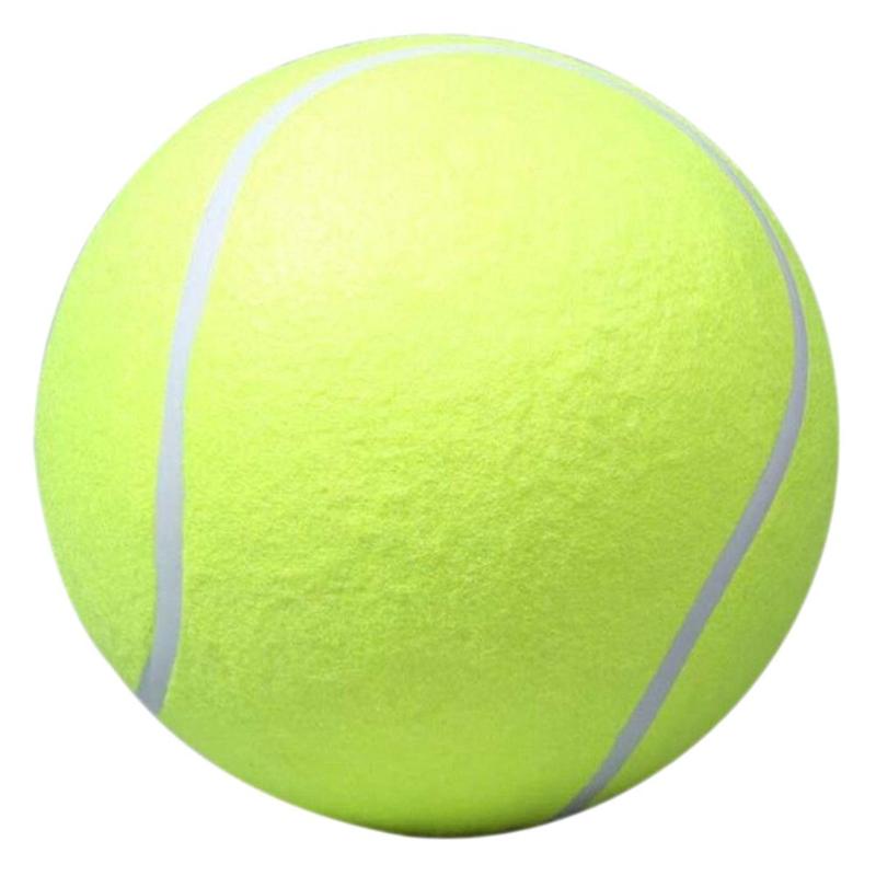 24Cm Giant Tennisbal Voor Pet Chew Speelgoed Grote Opblaasbare Tennisbal Handtekening Mega Jumbo Huisdier Speelgoed Bal Levert outdoor Cricket