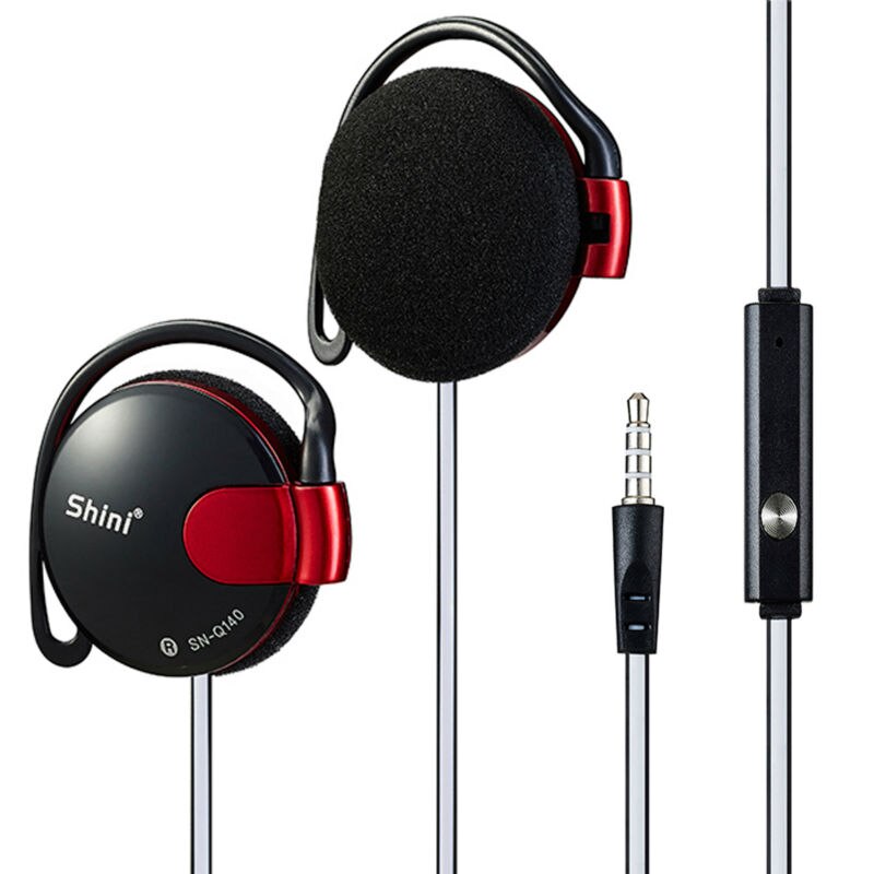 Q140 Bass Hoofdtelefoon Stereo Sport Oortelefoon Hifi Oorhaak Headset Oordopjes Met Microfoon Handsfree Voor Samsung