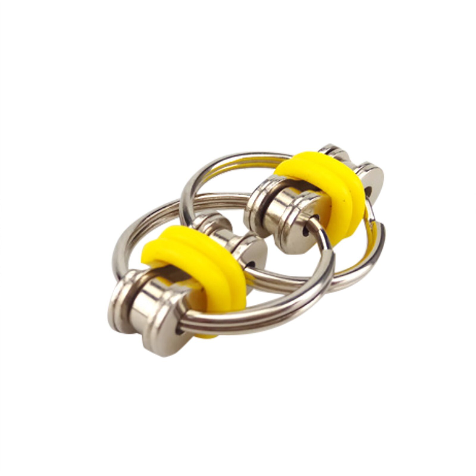 Cadena de la bici Fidget descompresión cadena ventilación cremallera cadena de bicicleta cadena llavero de Metal Fidget juguete de rodillo bicicleta cadena de la bici Fidget juguete | Juguete