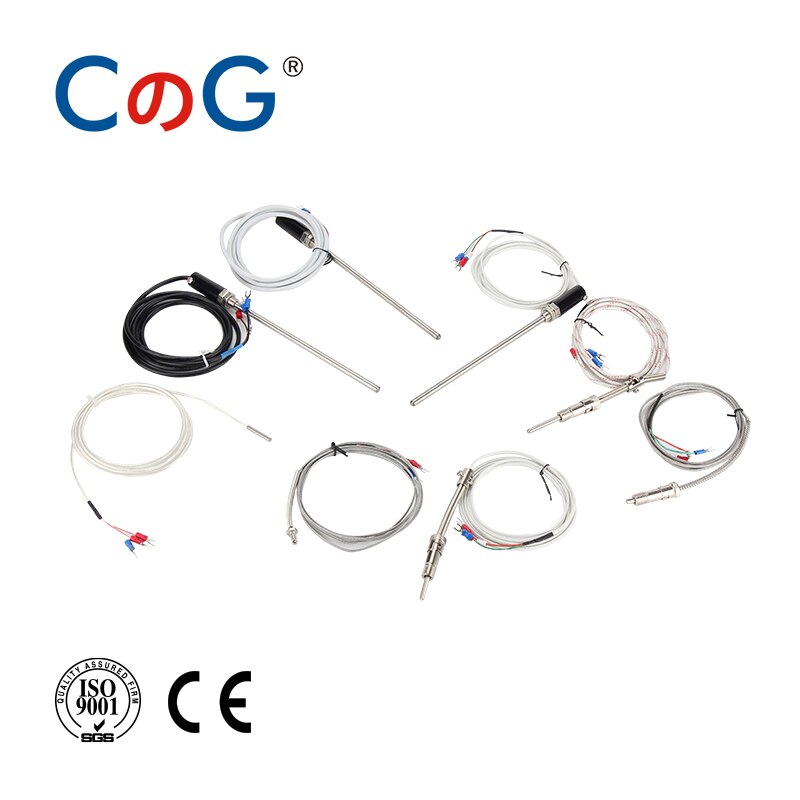 Cg WRNT-02 M6 Schroef K J PT100 Type 1M 2 M 3M 5M Draad Kabel Thermokoppel Temperatuur sensor Voor Industriële Temperatuur Controller