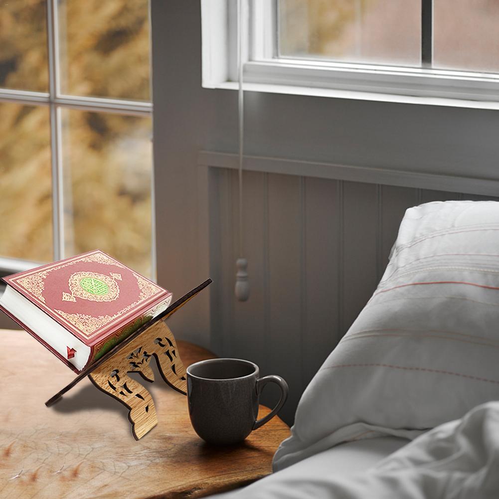 Houten Eid Al-Fitr Islamitische Boek Plank Bijbel Frame Kuran Koran Koran Heilige Boek Standhouder Rehal Islam Thuis decoratie