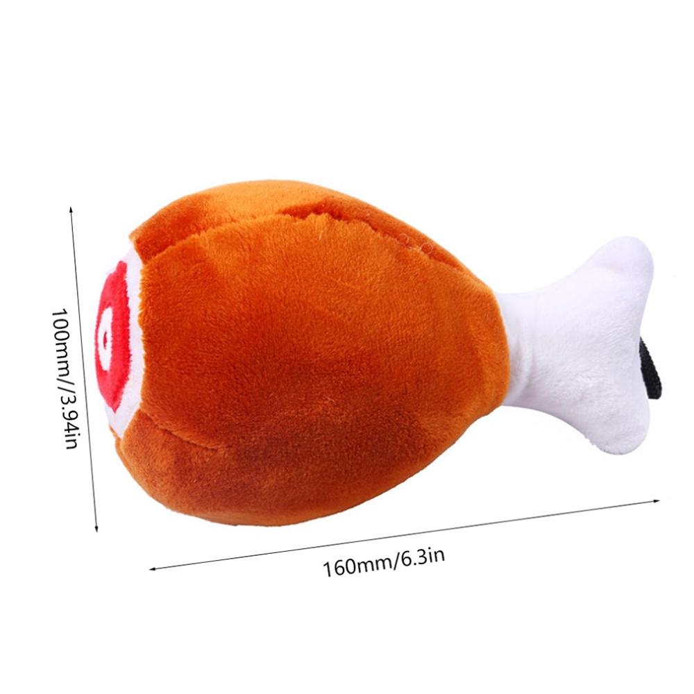 Huisdieren Hond Speelgoed Grote Drumstick Toy Bite Slip Vocal Knuffel Teddy Hond Knuffel Geluiden Maken Kip Been schattige Veilig Schoon