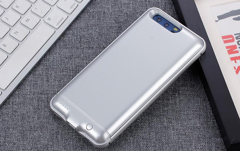 Araceli – coque de téléphone pour Huawei P9, étui de chargeur de batterie 6000 Mah, PC ABS: white