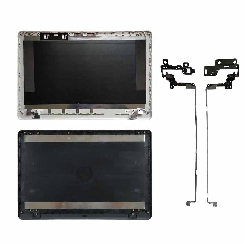 Capa para portátil hp 17-ak 17-ak000 17-ak010nr 17-ak013dx 17-ak051nr 17-ak061nr parte superior lcd volta prata/preto capa/dobradiças