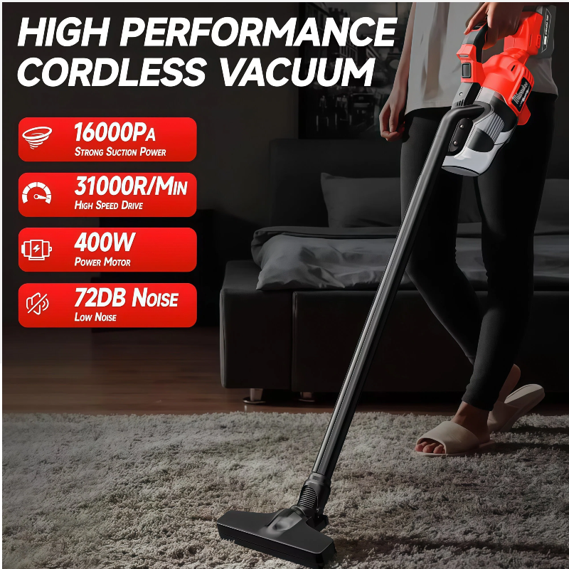 Milwaukee Cordless Vacuum Battery Handheld Vacuum Cleaner with 2Pcs Washable HEPA Filter for Home Pet Hair Car For 18V Battery