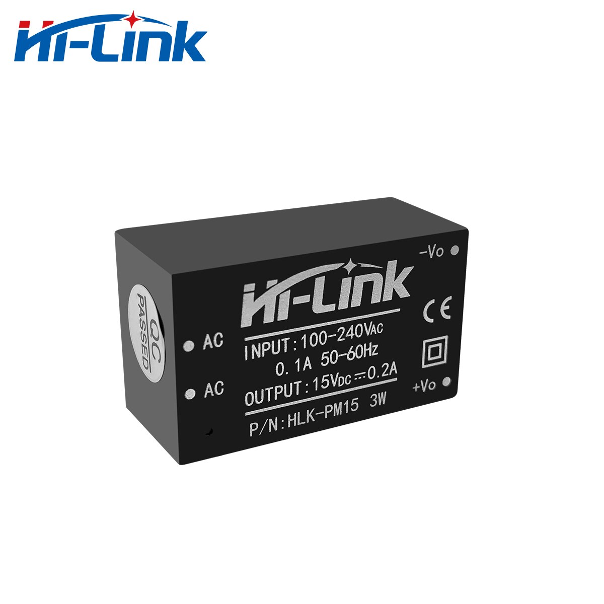 AC-DC 220v a 15v 0.2a 3w conversor de potência módulo step-down HLK-PM15