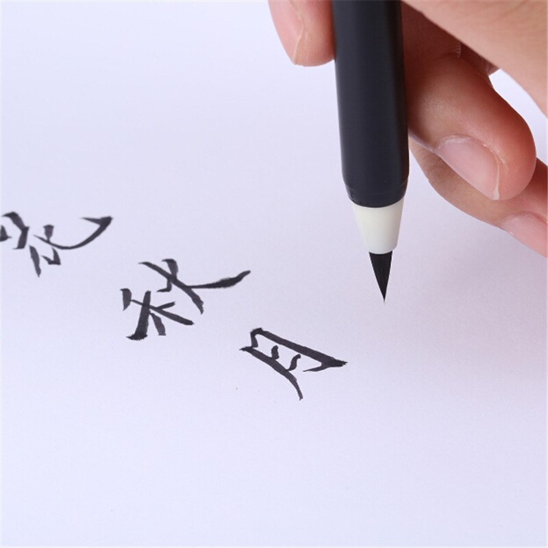 1Pcs chinese calligraphic pen drawing art pen calligraphy brush pen for signature material escolar stationery school supplies