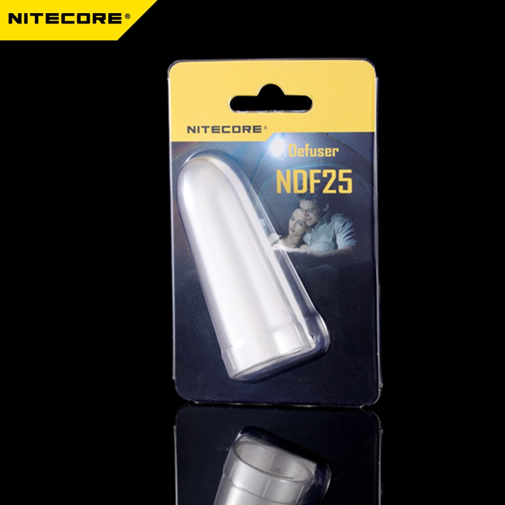 Ponta branca translúcida da varinha do tráfego do cone do difusor de nitecore ndf25 para a cabeça 25.4mm lanterna mh12v2 mh10v2 mh10s mh12s p10i p10v2
