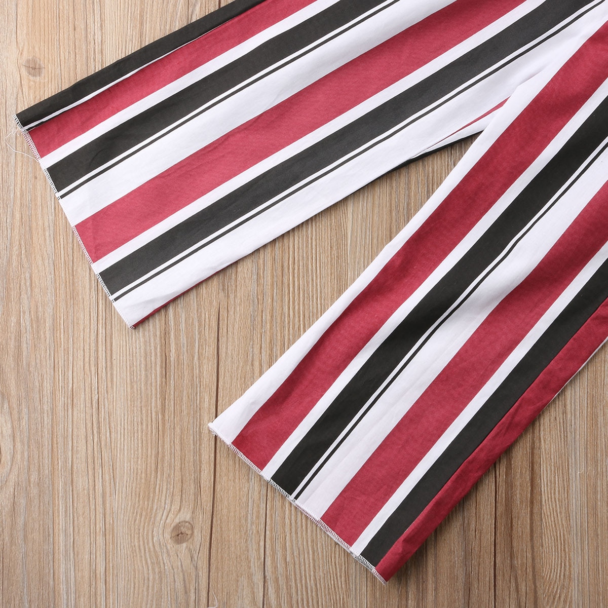 Brand Toddler Infant Kids Baby Girl Off Shoulder Tops Blouse Shirt Striped Long Pants Outfits Short Sleeve Clothes 1-6T