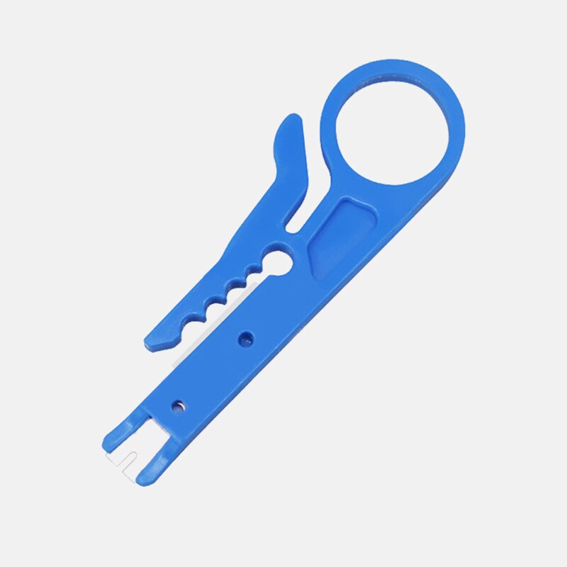 Multifunction Coaxial Automatic Stripping Pliers Wire Cable Tool Wire Stripper Urijk Stripping Crimping Tool with Hexagon Wrench: blue