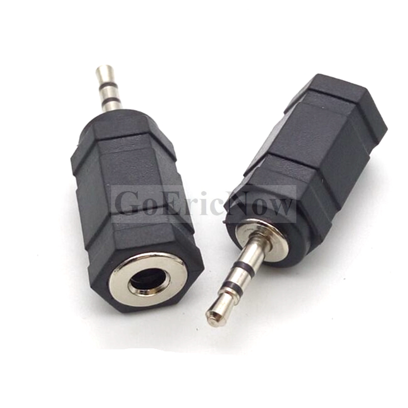 Aux-kabelkonverterare 3.5mm to 2.5mm / 2.5 mm to 3.5 mm- jacksadapter omvandlare stereoljud hörlursförstärkare mikrofonuttag