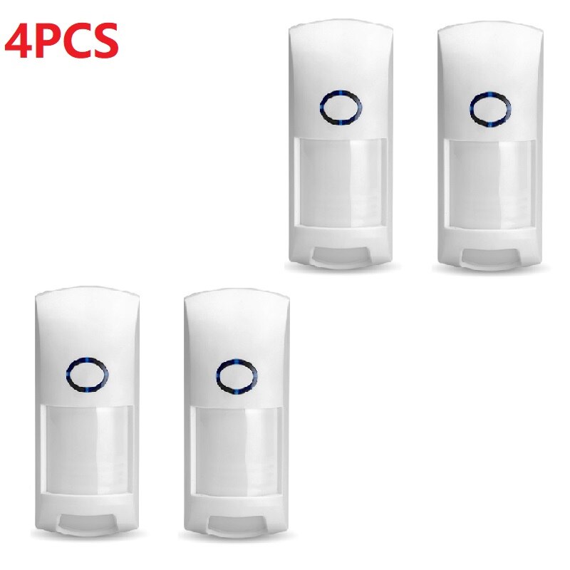 Aubess Tuya Smart WiFi Infrared Detectors Outdoor Wireless PIR Alarm Motion Sensor Smart Home Security Alexa Google Home: 4Pcs