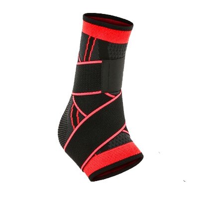 1 Pcs Elastic Bandage Orthosis Ankel Braces Foot Weights Football Fascitis Pantar Anklet Support Tobillera Sport Goods Protector: Red