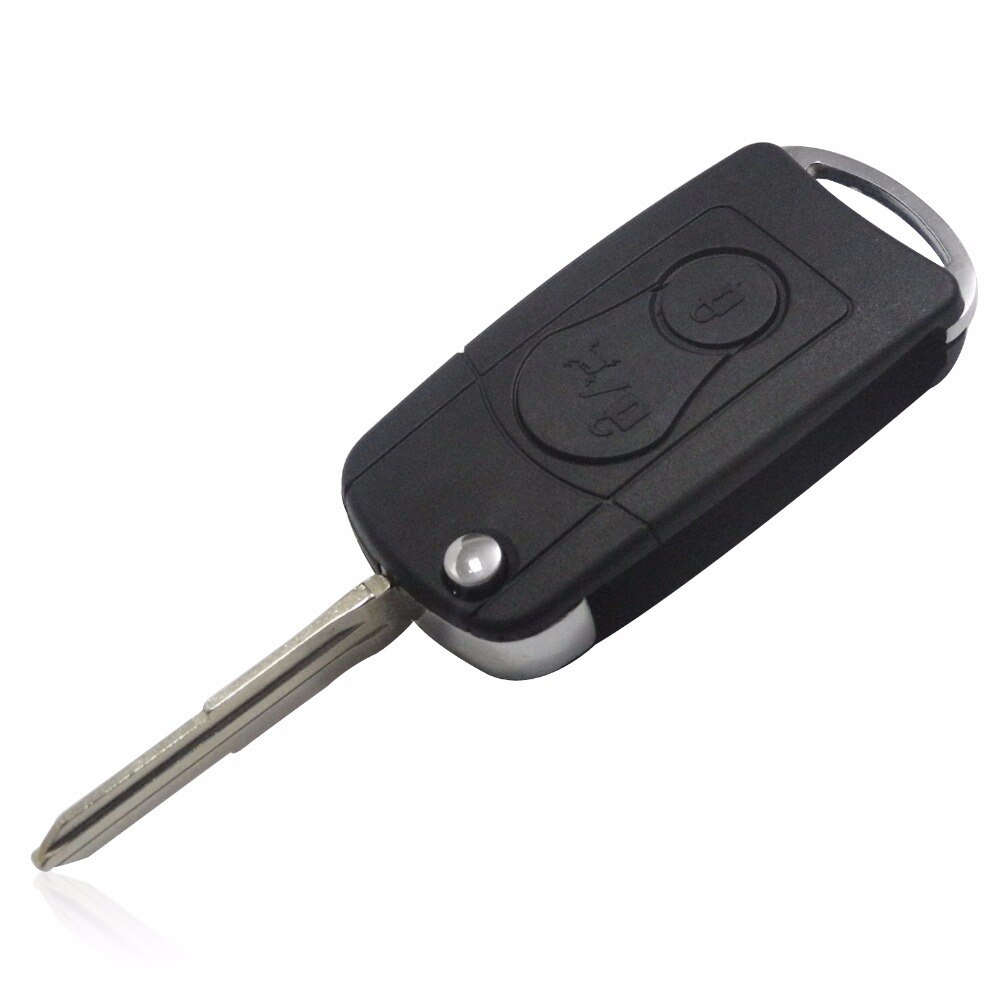 Carcasa de llave remota modificada para Ssangyong Actyon Kyron Korando, carcasa de llave remota sin cortar, 2 botones