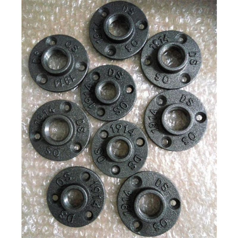1pc Eisen Rohr Armaturen Zauberstab Halterung Boden Antike DN15 DN20 Flansch Stück Hardware- Werkzeug Gusseisen Flansche Gietijzeren buisleidingen