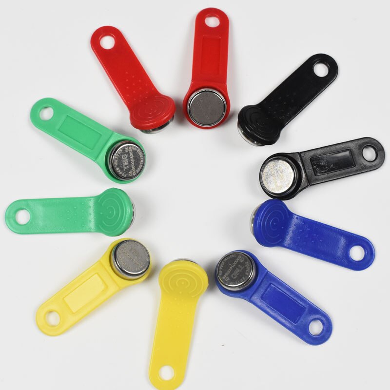 10Pcs Dallas DS1990A DS1990A-F5 Ibutton I-Knop 1990a-F5 Elektronische Sleutel Ib Tag Kaarten Fobs Tm Kaarten