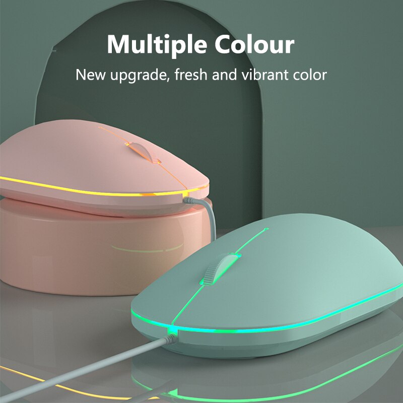 USB Wired Gaming Mouse 1000DPI Mouse Gamer Mice For PC Gamer Laptop Computer Backlight Ergonomic Magic Gaming Mause Slient Mouse