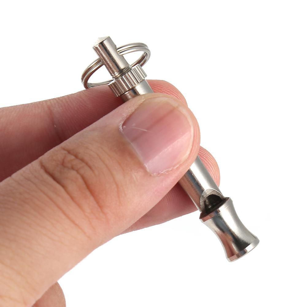 Training UltraSonic Sound Dog Whistle Silver Color
