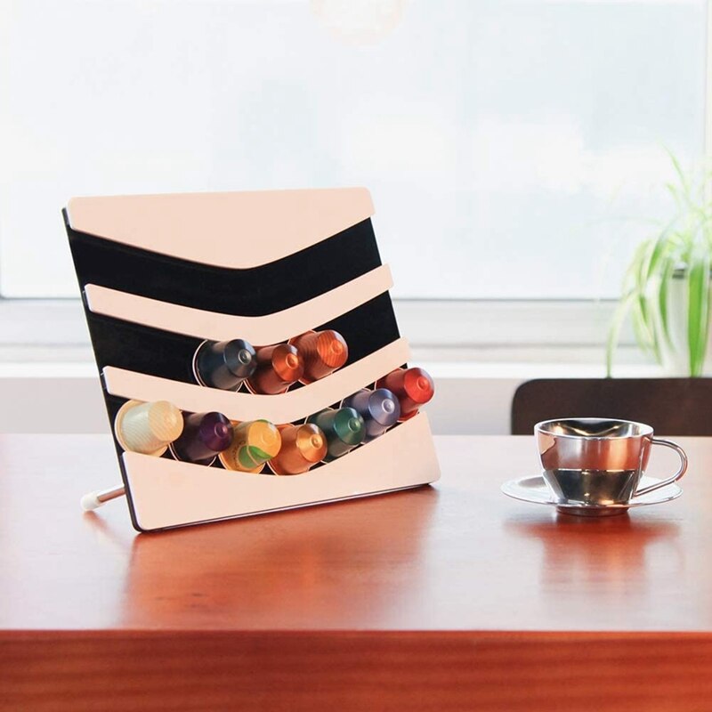Acrylic Coffee Pods Holder for Nespresso Coffee Capsules Storage Drawer Holder & Organizer (21 Pods)
