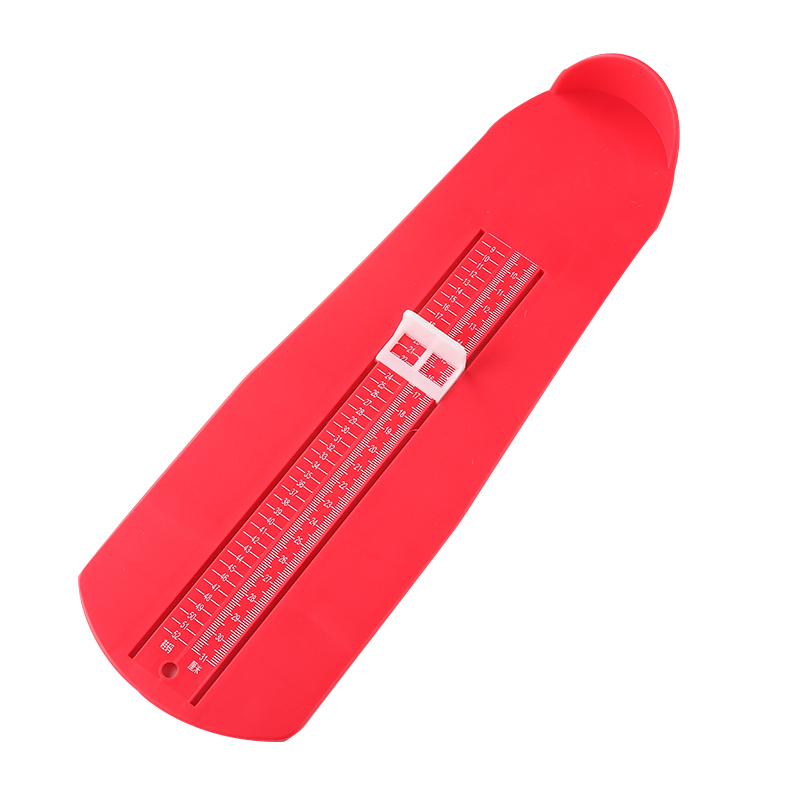 Adult Foot Measuring Ruler Gauge Shoes Feet Fitting Device Accurate Measure: Red