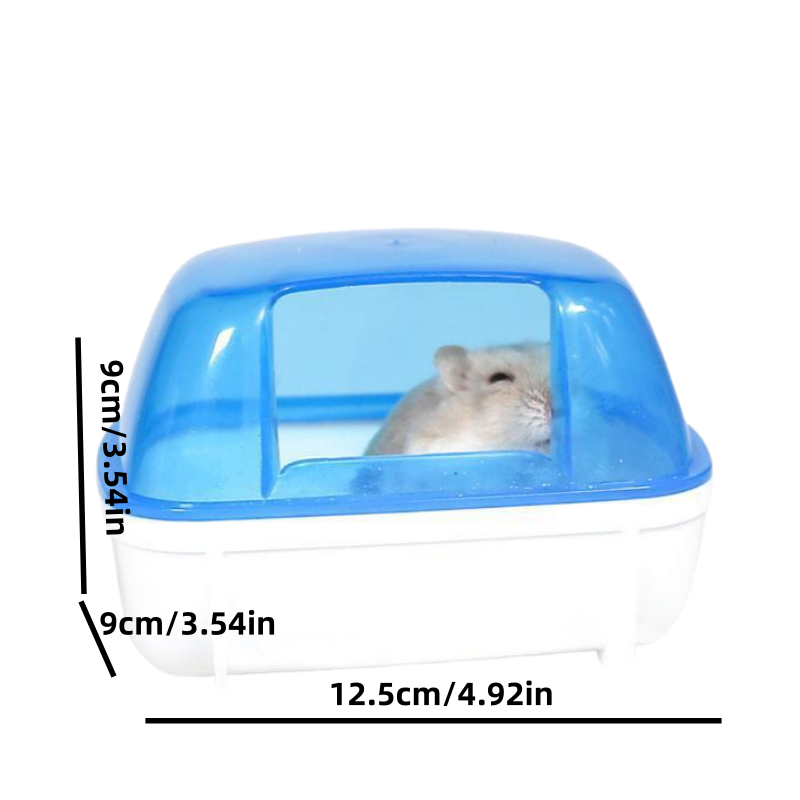 Hamstertoalett chinchilla badehus gylden Bjørn baderom helt gjennomsiktig synsfelt sølebeskyttelse til gerbil andre små skinker: Mørk kaki