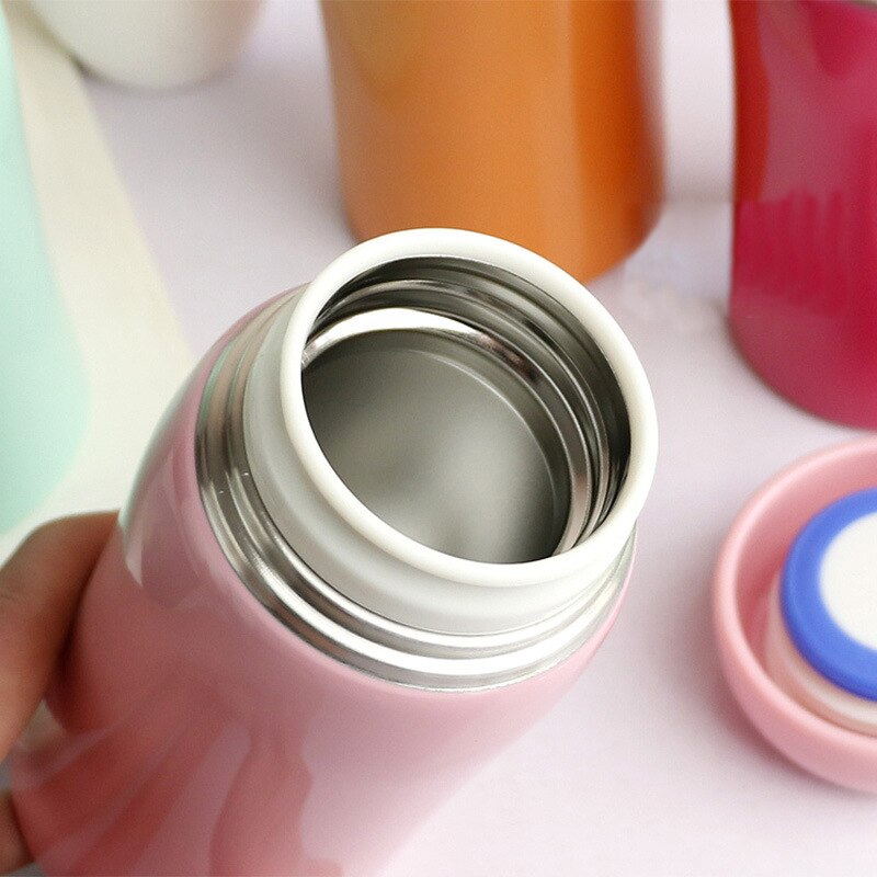 250ml/350ml kolorowe kubki termiczne dla dzieci ze stali nierdzewnej, termosy próżniowe, termosy damskie ze stali nierdzewnej, izolowane kubki termiczne