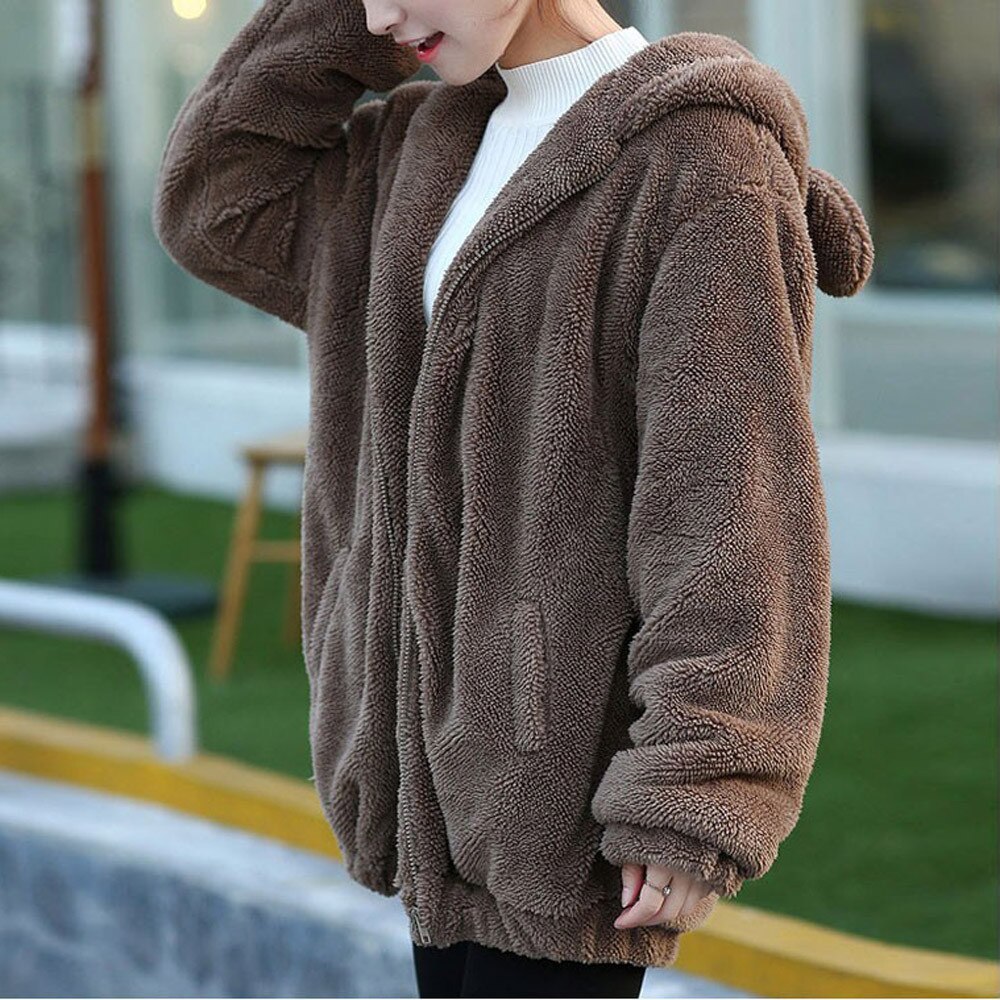 Chaqueta con capucha para mujer, prendas de – Grandado