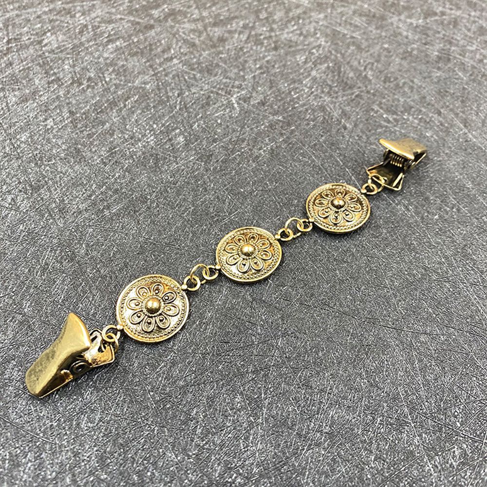 Europese En Amerikaanse Retro Vest Clip Kleding Gesp Kleding Clip Shawl Sjaal Vest Trui Aanscherping Broche Clip: bronze-B
