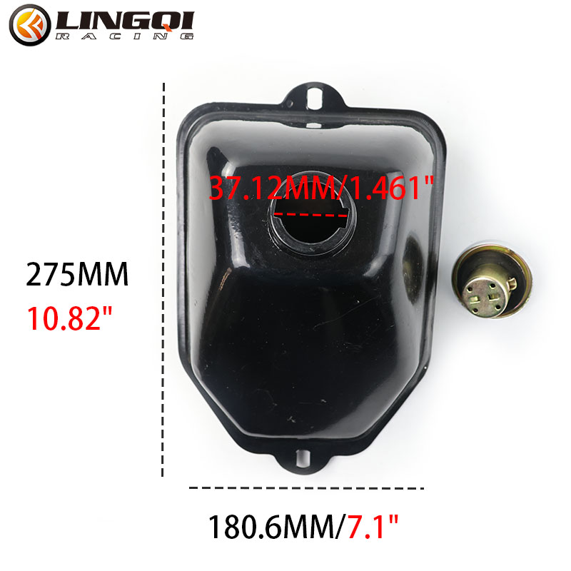 LINGQI Metall-Gas-Kraftstofftankbehälter für 50 cc, 70 cc, 90 cc, 110 cc, 125 cc freundlicher, ATV, Taotao, Quad, Allrad-Diesel--Aufbewahrungsteile