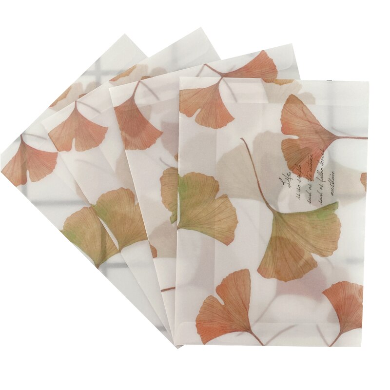 Lote de 8 unidades de Sobres de papel de ácido sulfúrico de 160x110mm, sobre para , para , para escribir: Ginkgo