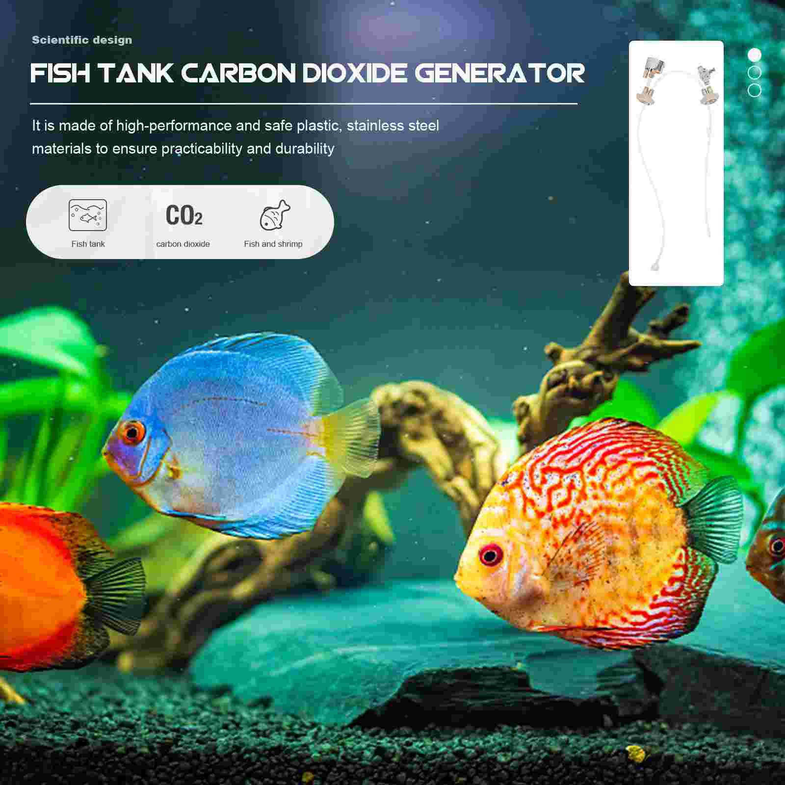1 Set of Aquarium Carbon Dioxide Generator Fish Tank CO2 Generator Device