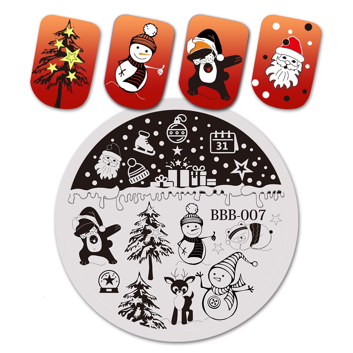 Beauty BigBang Nail Stamping Plates Nature Flower Butterfly Bird Theme Image Stainless Steel Nail Art Stamping Template XL-095: B07
