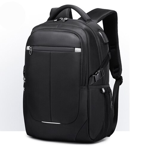 VORMOR Neue Männer Rucksack Multifunktionale Wasserdichte 15,6 zoll Laptop Tasche Mann USB Ladung Schule Reisetasche: Schwarz