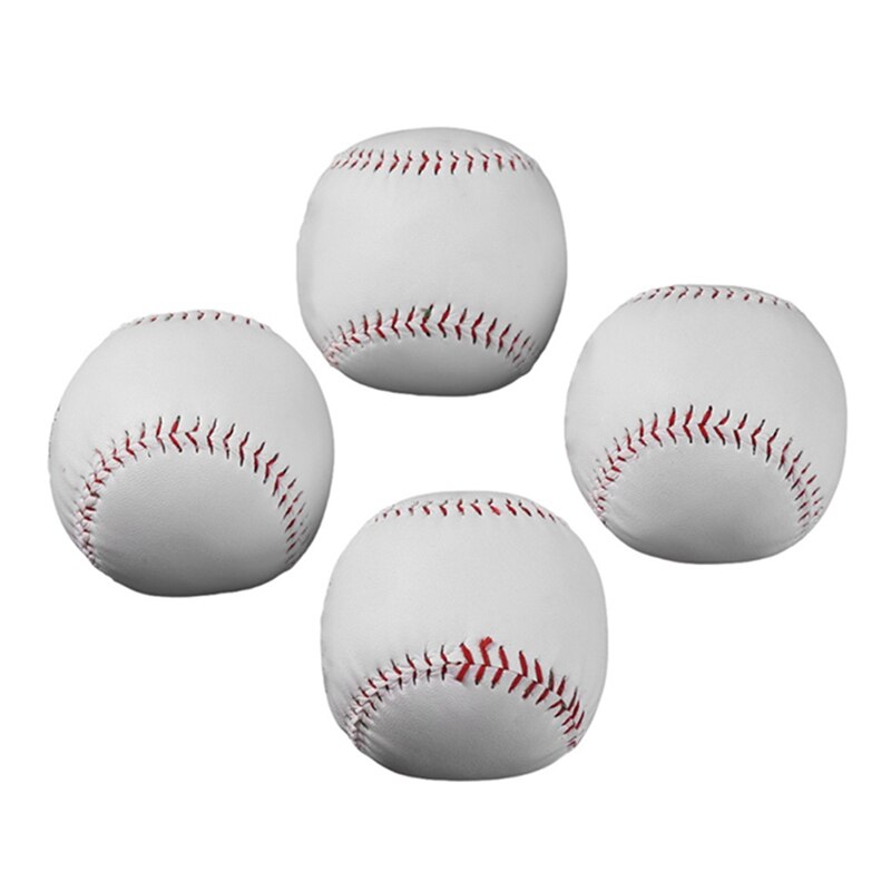 10 Inches Universal Handmade Baseballs PU Hard Soft Baseball Balls Softball Ball Training Exercise Baseball Balls