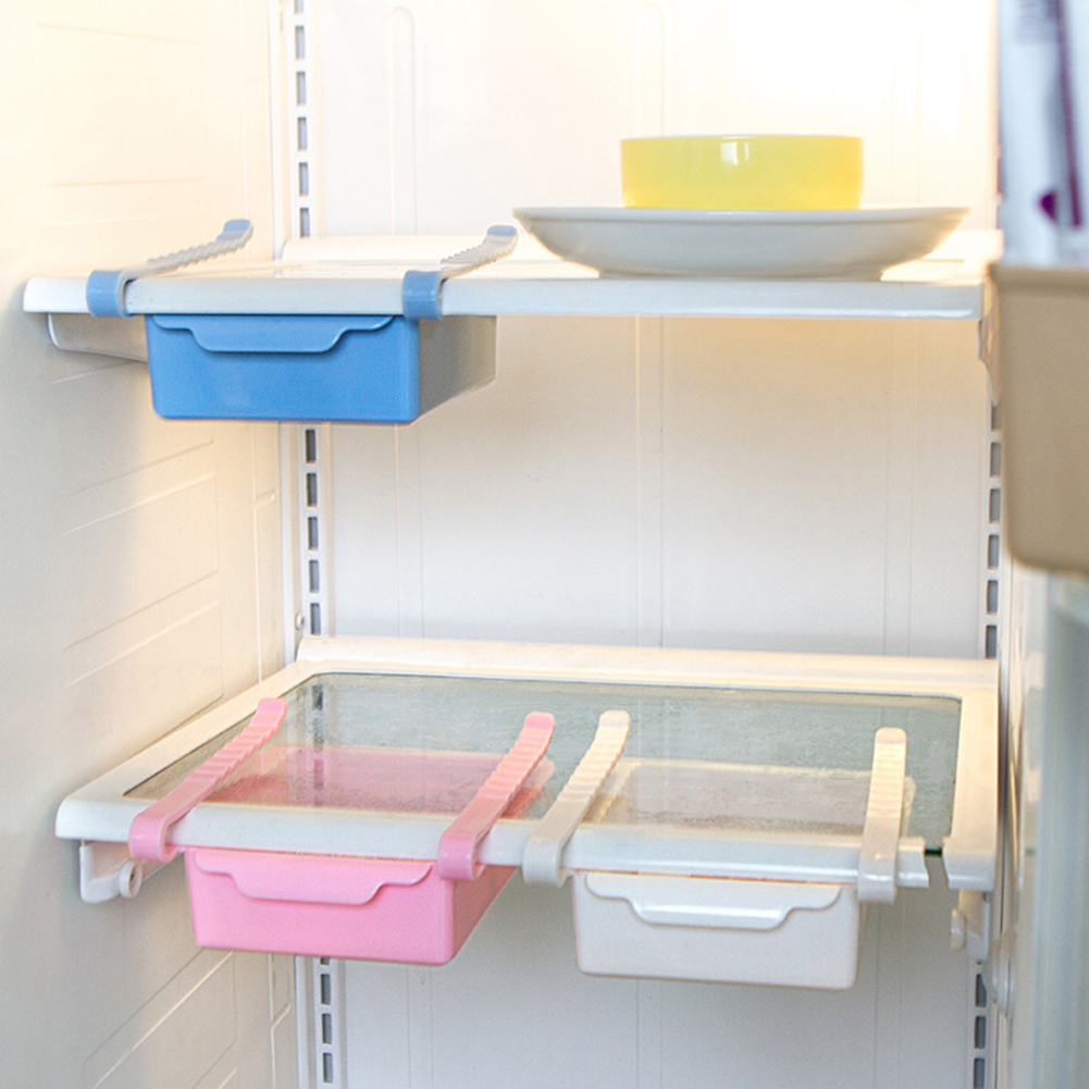 300ml Kitchen Storage Drawers Plastic Storage Drawer Organizer Fridge Slide Drawer Food Storage Rack Food Container Storage Box
