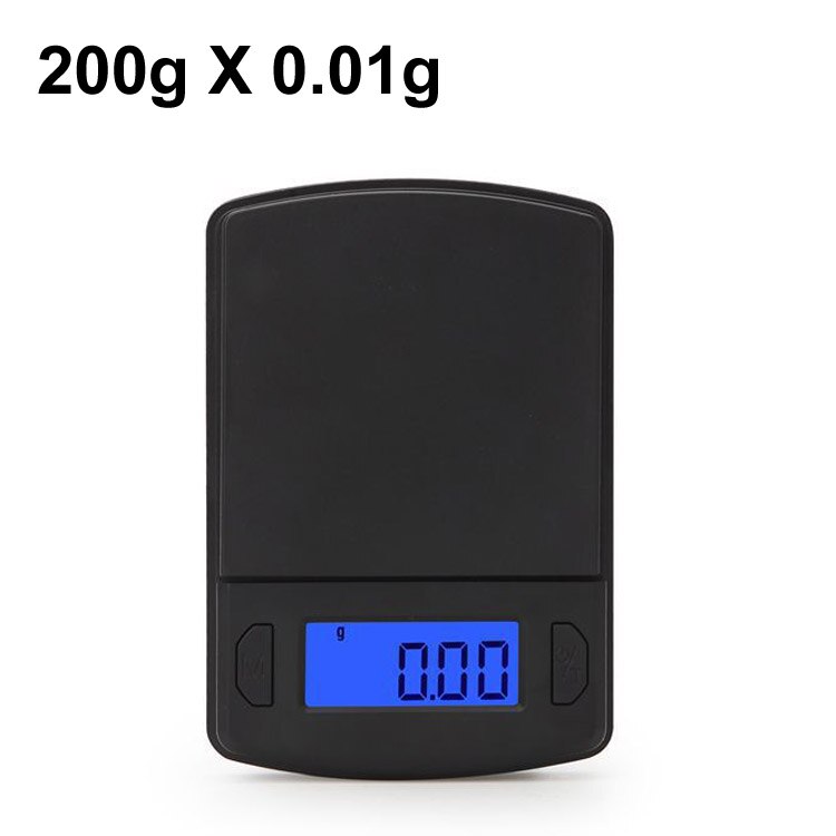 Mini balanzas de precisión pocet para joyería digital, bisutería de diamantes dorados, balanza electrónica de Balance de peso 0,01: 0.01g x 200g