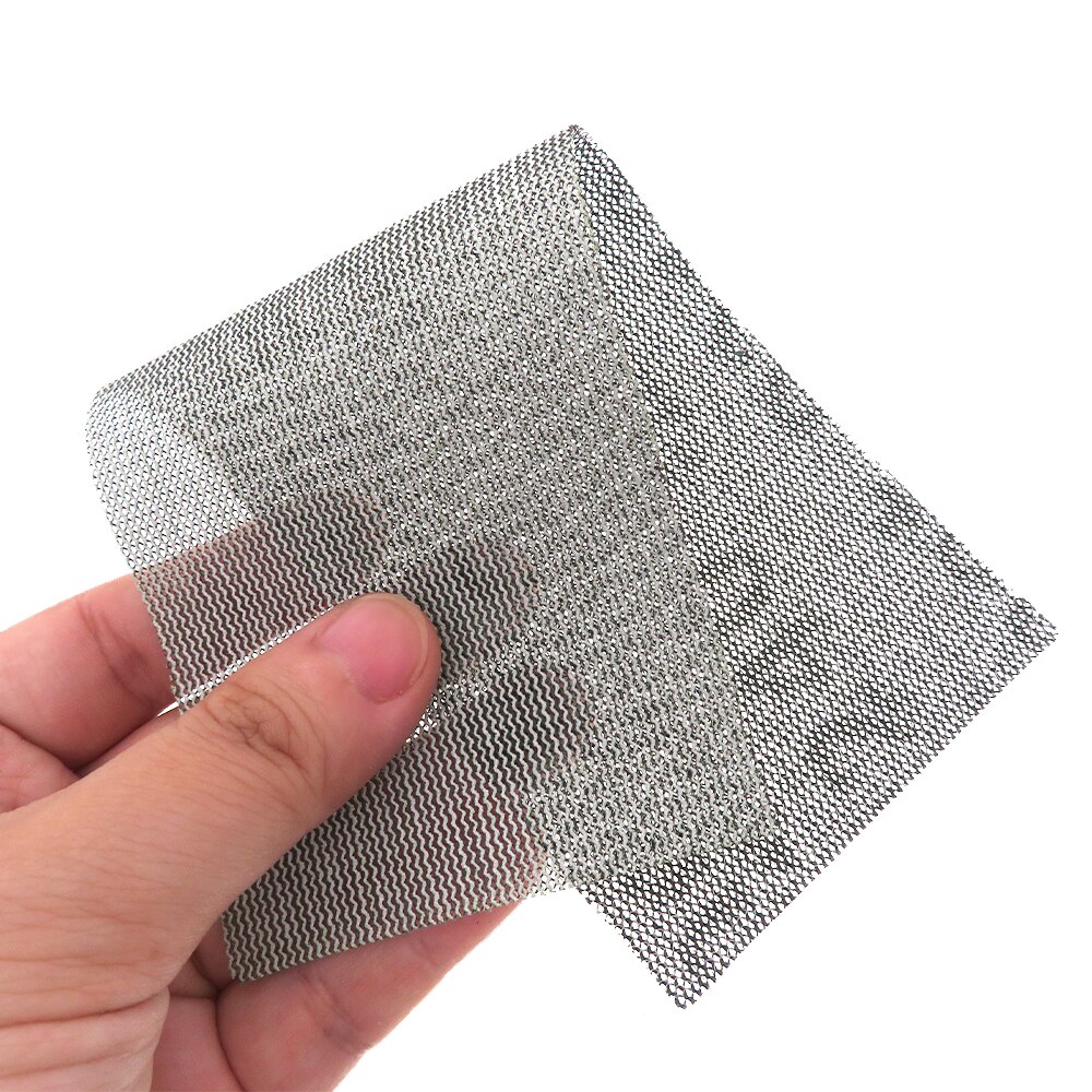 Discos de lijado de malla antipolvo para coche, lija abrasiva de bucle de gancho seco de 125x70mm, grano 80-320 para pulido de vidrio y madera: 320 Grit