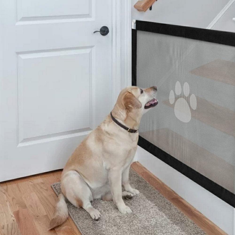 Dog Footprint Cat Screen Window Door Pet Door Safety Lockable Magnetic Screen Outdoor Dog Cat Bite-proof Window Door House