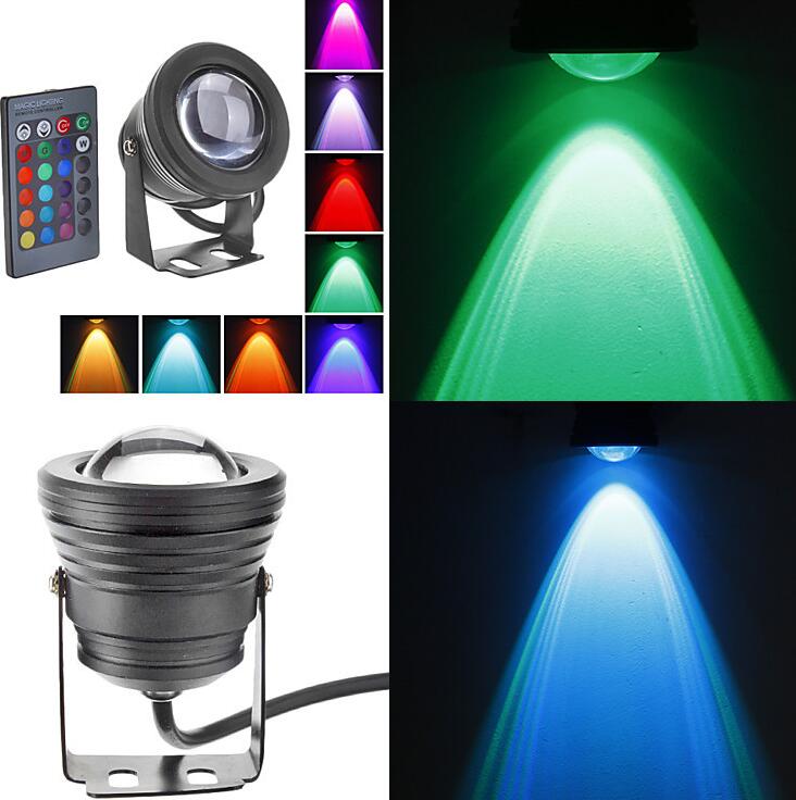 RGB LED Onderwater Lamp 16 Kleuren 10 w AC 12 v IP65 Waterdicht Zwembad Vijver Aquarium Aquarium LED licht Lamp Met Afstandsbediening