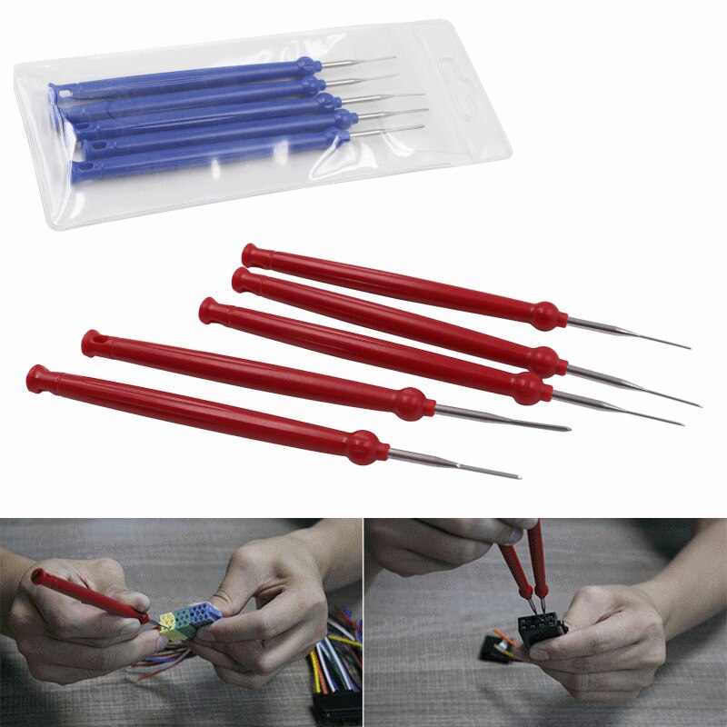 5pcs Car Plug Removal Tool Needle Retractor Pick Tool Harness Connection Electrical Wire Puller Terminal Repair Hand Tools Kit