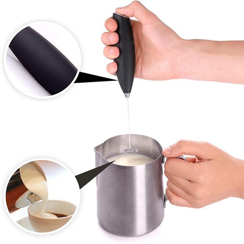 Hand Held Coffee Foam Maker Electric Milk Foaming Machine Battery Foam Maker With Bracket For Coffee Latte Cappuccino