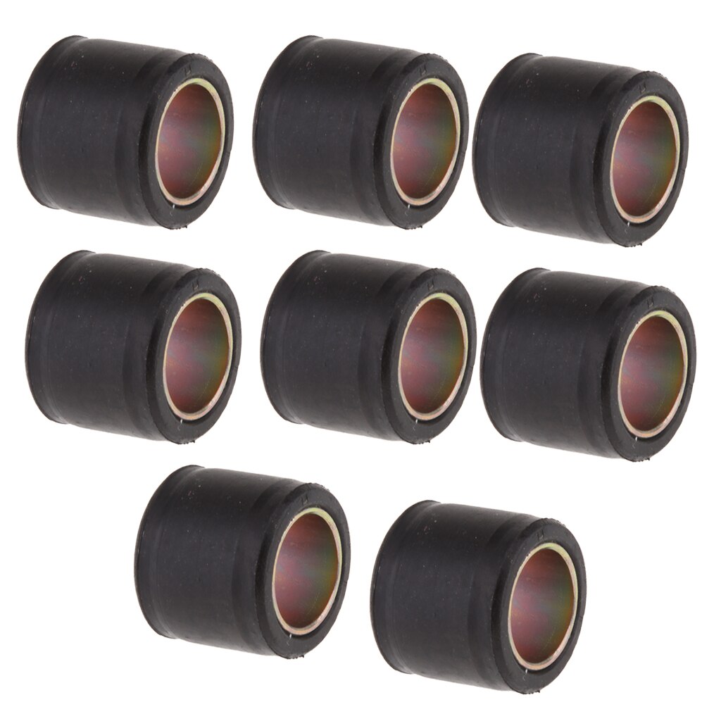 8-Pack Motorcycle Suspension Rear Lower Shock Absorber Strut Mount Bushing - Inner Diameter: 14mm (9/16 inch)