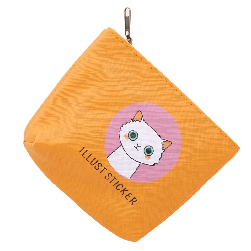 Myntpung dame dame lommebok små myntpungholdere pakke myk solid damemyntpung: Oransje