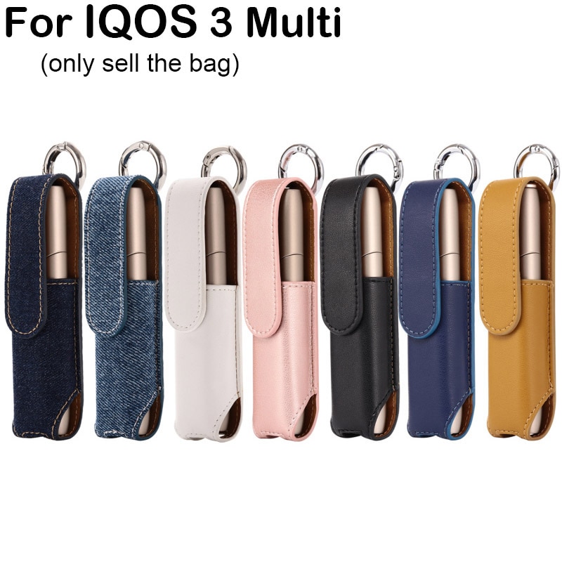 fallen Für IQOS 3 Multi fallen Für IQOS Zigaretten Zubehör Schützen Abdeckung Für IQOS 3,0 Elektronische Zigarette Mini Leder fallen