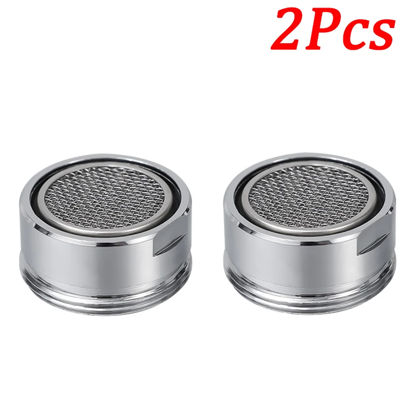 3/1pcs Brass Water Saving Faucet Tap Aerator Replaceable Filter Mixed Nozzle 24mm Thread Bathroom Faucet Bubbler Bathroom Parts: light green