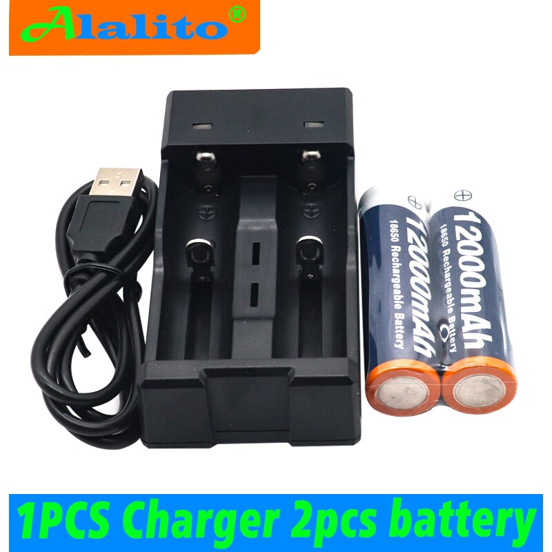 18650 batterie Akku 3,7 V 18650 12000mAh Kapazität Li-Ion Akku Für Taschenlampe Batterie: gold